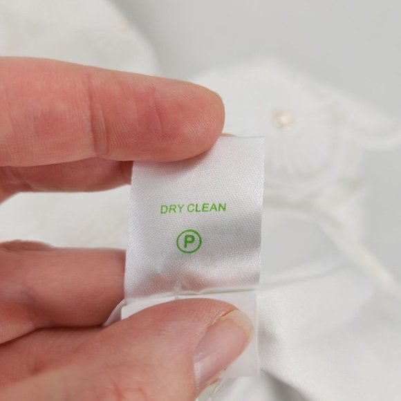 Lilly Pulitzer Dress Womens 12 Resort White Nicci Pinwheel Organza Floral Lace - Picture 13 of 16